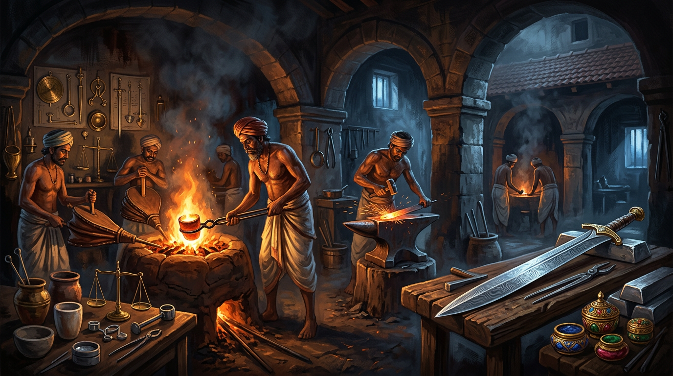 Forged in South India, Famed in Syria: The Tamil Secret Behind Damascus Steel